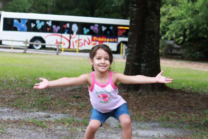 See the Disney bus in the background? They go all over the property to take you where you need to go.