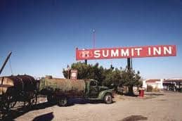 On the historic Route 66 travelers could get out and kiss the earth after reaching the summit of the pass safely. When you got to go, you could kiss the earth that you reached the Summit Inn in time.