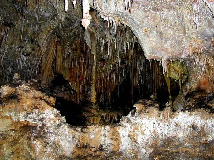Many of the chambers and features within Carlsbad Caverns were originally named by a teenager named Jim White who explored the caves in 1898 using a homemade wire ladder.