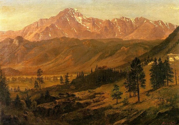 Bierstadt painting of Pikes Peak
