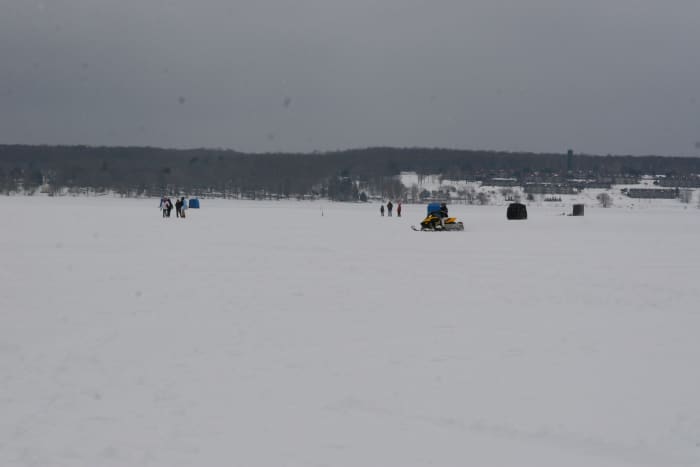 Ice fishing demonstrations at the Ice Castle Festival (weather permitting).