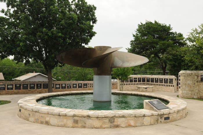 Outdoor Memorial Wall at Nimitz Museum