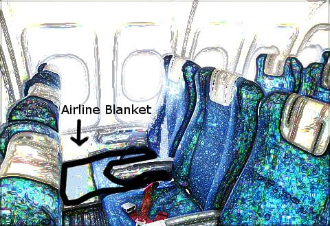 Use an airline blanket to create a "sling" under the child's car seat. This will prevent toys from falling to the floor.