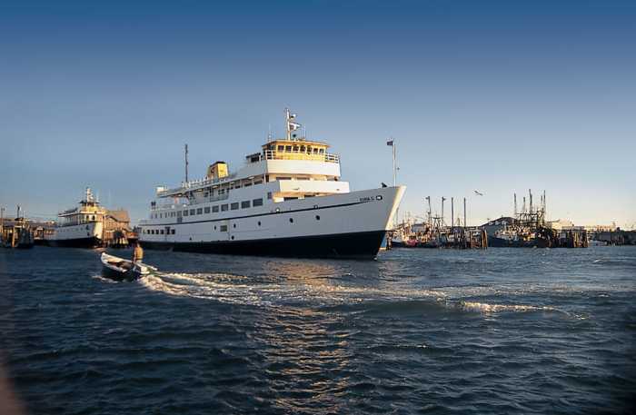 Ferry leaving Point Judith