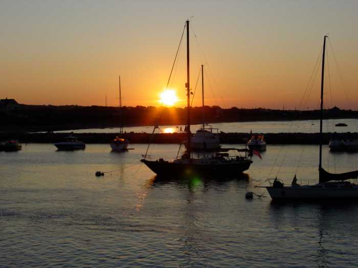 Sunset over Block Island
