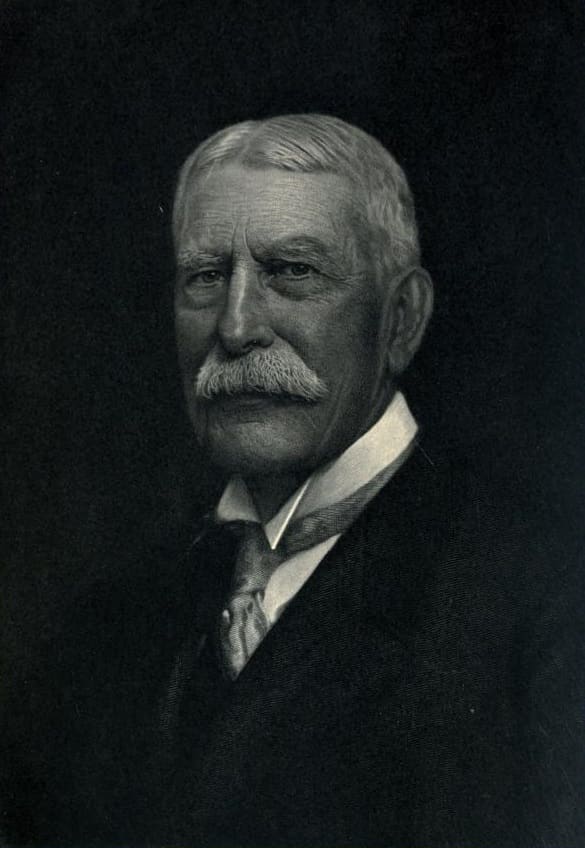 Portrait of American industrialist, Henry Flagler. Flagler developed the Atlantic coast of Florida and was instrumental in the creation of the Florida East Coast Railway. He was directly involved in many projects in the city and is buried there.
