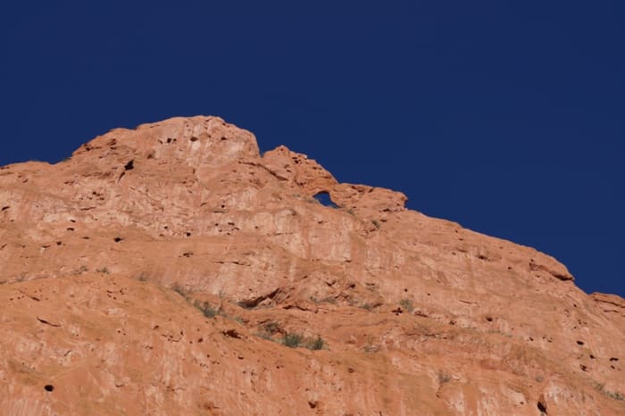"Kissing Camels" I'd always heard that one of the camels lost its humps in a lightning strike. One of my readers recently let me know that it's an urban legend. It IS! You can see both "humps" from the visitor center.
