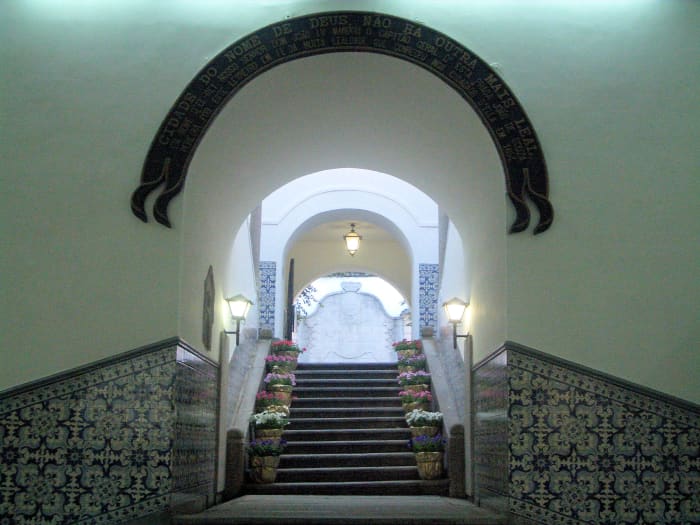 Inside Leal Senado Building.