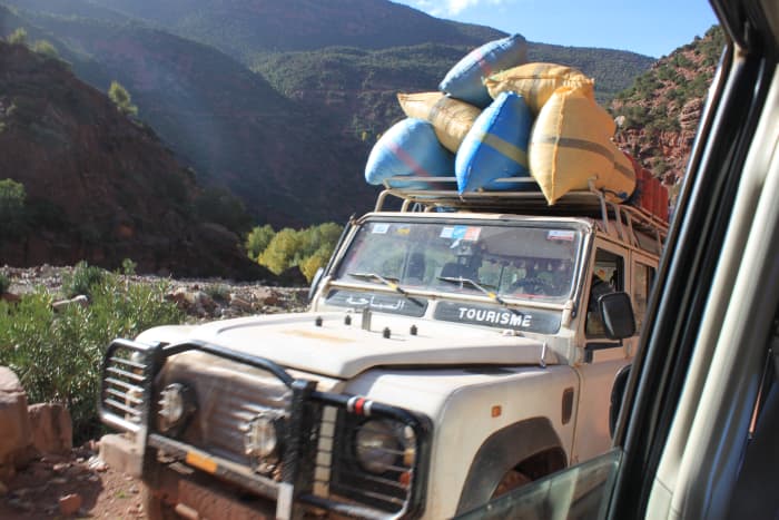 Jeeps are a great way to explore the Zat Valley in a short space of time although they're vital transport for local families