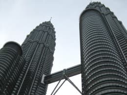 The Petronas Twin Towers, KL - looks just like those ones in the movie "Entrapment".