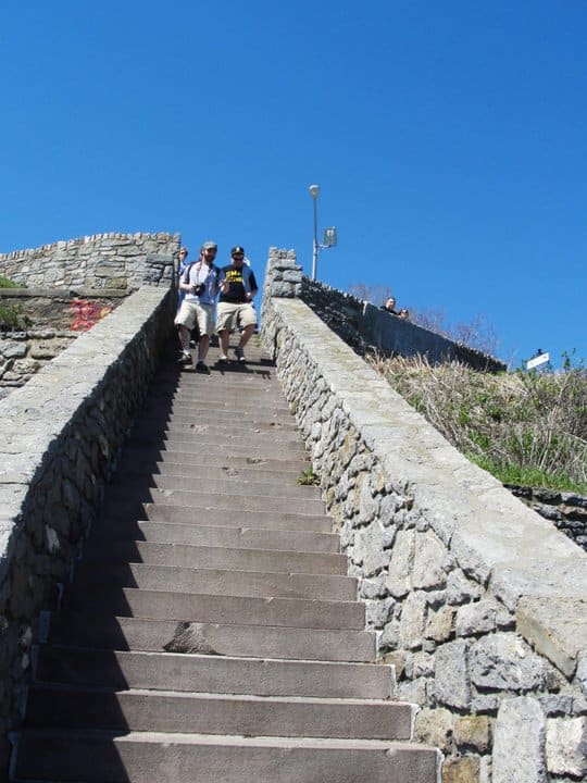 The 40 Steps were once an area used by servants and workers of the castles to dance and sing.