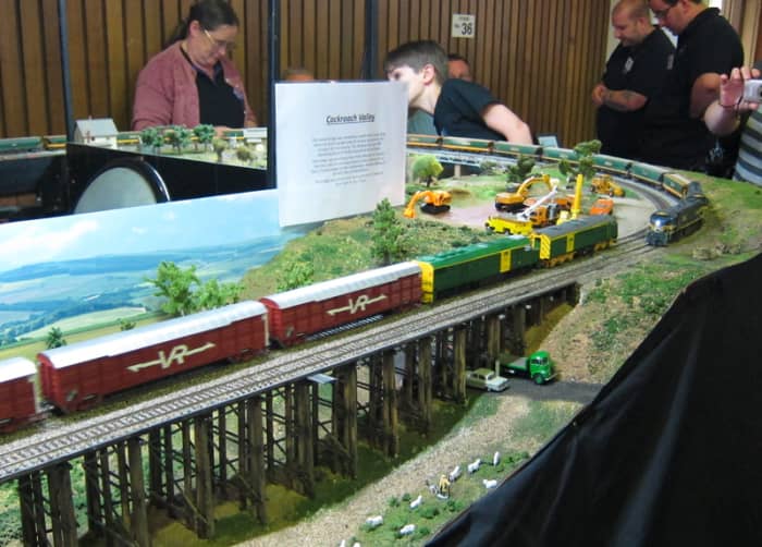 The infamous trestle bridge. Click to enlarge the image and see the intricate work with the timber.