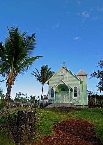 Hawaii Road Trip: Star of the Sea Painted Church in Kalapana, Big ...