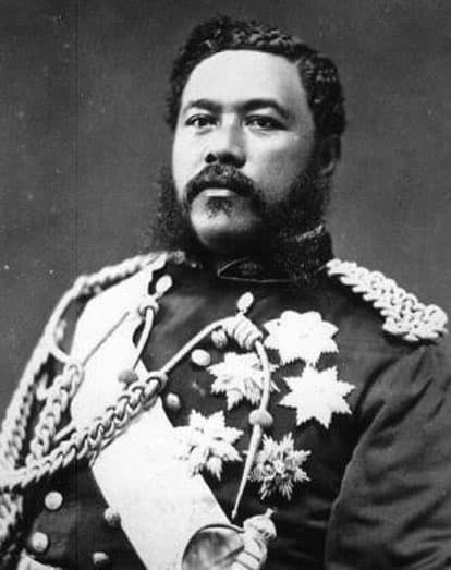King David Laʻamea Kamananakapu Mahinulani Naloiaehuokalani Lumialani Kalākaua, often called the Merrie Monarch.