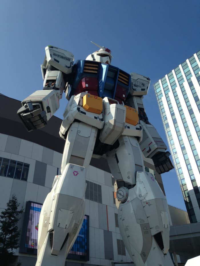 What is an article about Japanese engineering without a mention of giant robots. Odaiba is currently home to a 1/1 scale, 18 meter high Gundam statue.