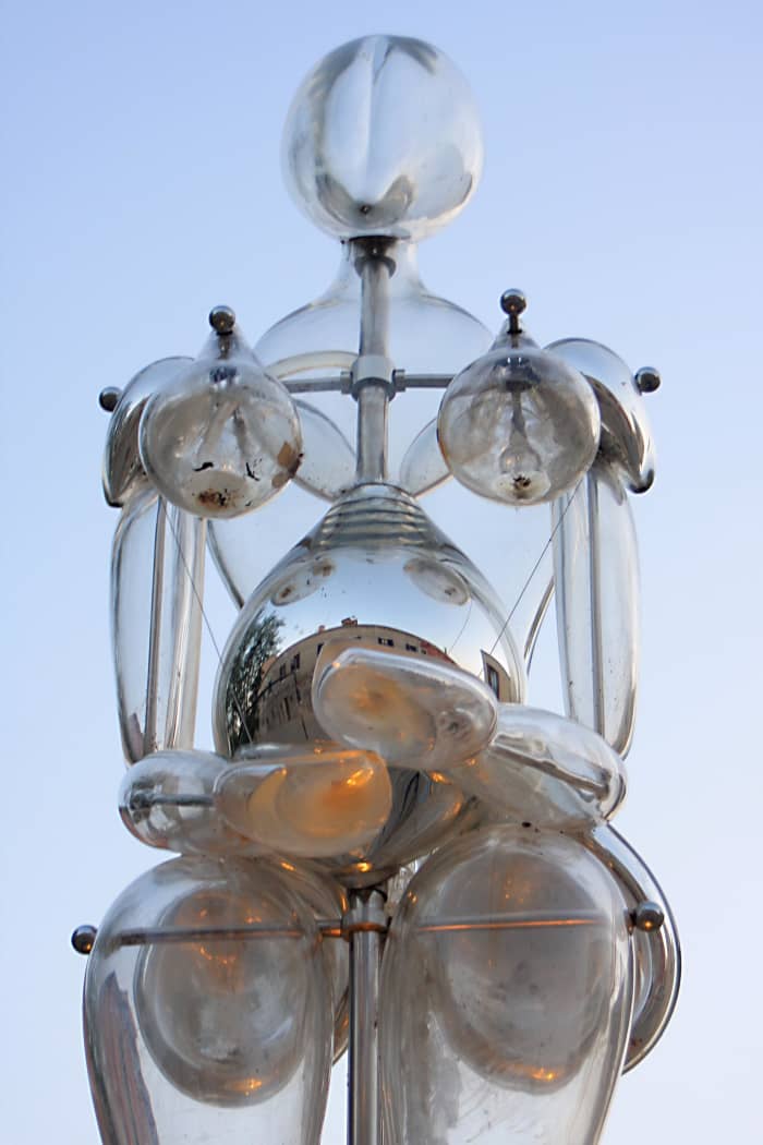 Architecture can attract interest on Murano, but so of course can glass sculptures. There are sculptures - some beautiful and some curious - all around the island