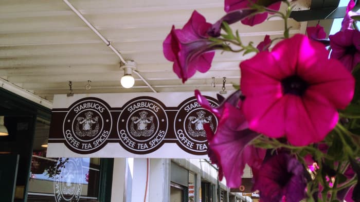 The original Starbucks... bypass the wait, take a picture and head to another one close by.
