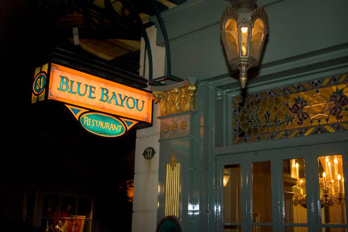 The Blue Bayou, located in the middle of the Pirates of the Caribbean ride, is one of Disneyland's most popular restaurants because of it's unique atmosphere.