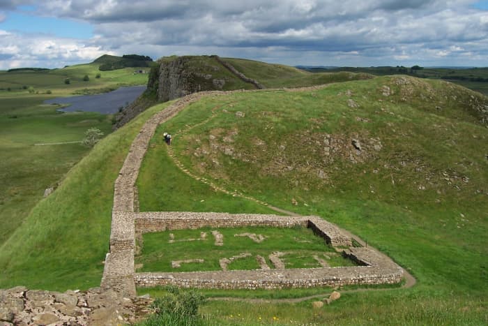 Hadrian's Wall at Once Brewed