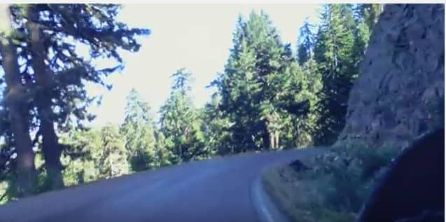 Image capture from youtube video that felt similar to our experience on Bear Camp Road in the Oregon wilderness