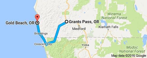 The SAFEST Route to Take from Gold Beach, Oregon to Grants Pass, Oregon or from Grants Pass to Gold Beach