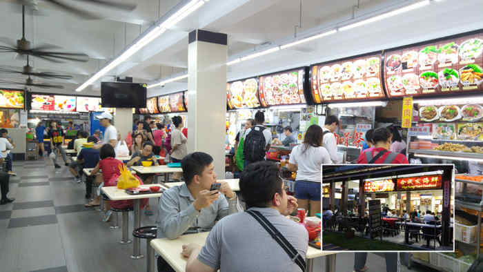 A typical kopi-tiam. Ten dollars can go a long way at these local eateries. Being well-acquainted with them is also a must to visit Singapore on a budget.