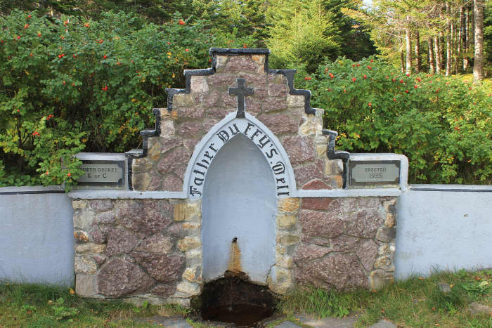 Grotto at Father Duffy's Well Provincial Park, erected in 1935 by the Knights of Columbus.