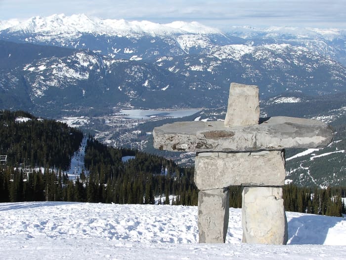 An inukshuk on Whistler Mountain