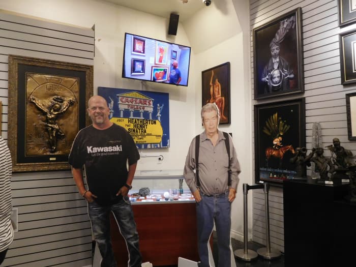 You can have your photo taken with Rick Harrison or The Old Man at the back of the Gold & Silver Pawn Shop