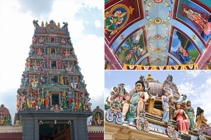 As is typical with Dravidian-style Hindu temples, the most eye-catching feature of Sri Mariamman Temple is its incredible gopuram, or entrance tower.
