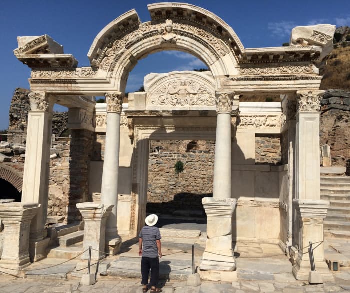 Fewer and fewer Americans are visiting Turkey each year. Pictured: the ancient ruins of Ephesus.