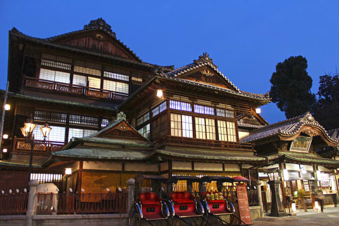 The famous Dogo Onsen Honkan in Matsuyama. Botchan’s protagonist often bathed here.