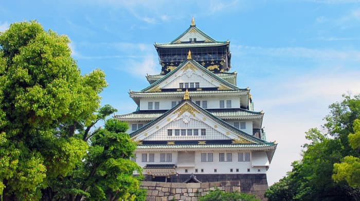 Magnificent Osaka Castle. Previously, the formidable stronghold of one of medieval Japan’s most powerful and war-hungry warlords.
