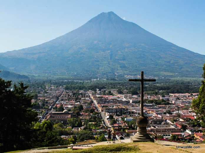 My picture just didn't do it justice. This is the famous Cerro de la Cruz where you overlook the city and neighboring volcano.