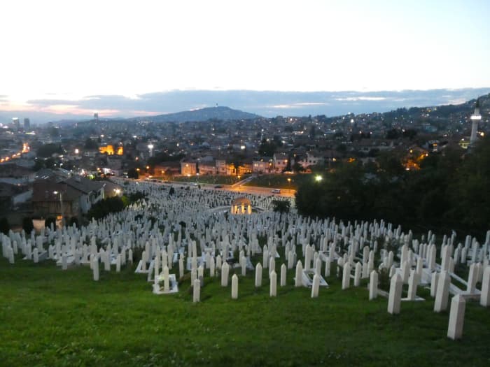 You can tell Bosnia-Herzegovina is an old land, if not an old country, by the size of the graveyards.