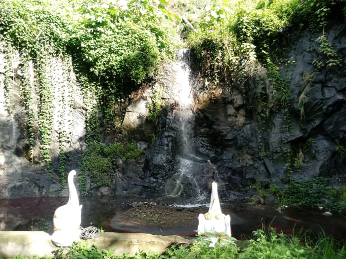 Waterfalls inside Hotel Kodai International