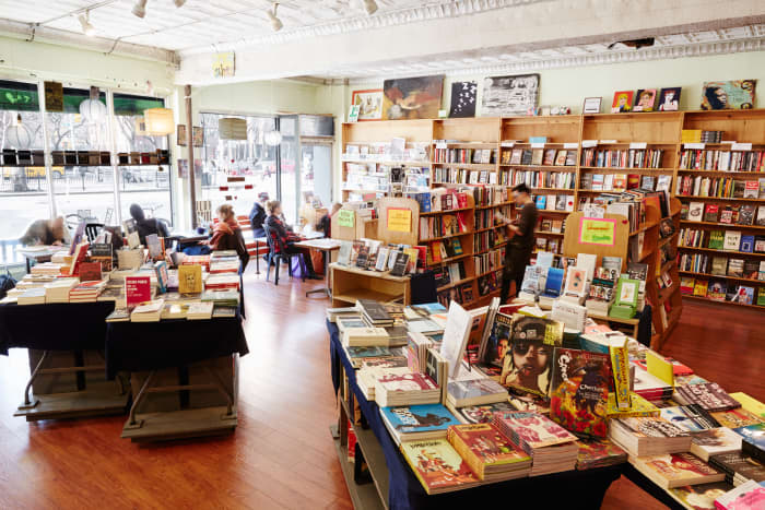 Blue Stockings Bookstore, Cafe, and Activist Center is the perfect place to grab a book and a cup of joe while catching up on current events.