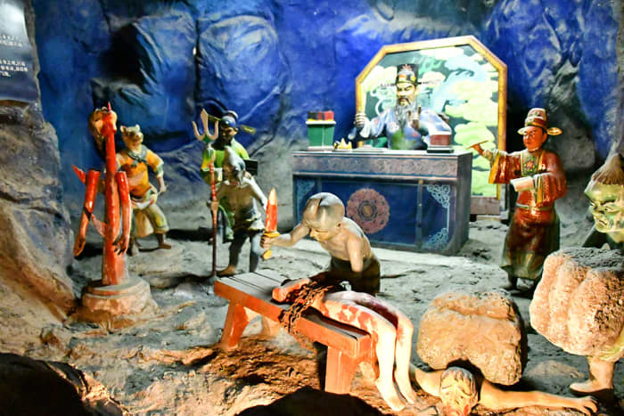 Haw Par Villa’s Ten Courts of Hell display is also known as Hell’s Museum. Here, no sinner goes unpunished.