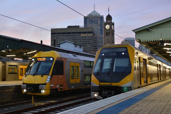 Sydneyssä on laaja ja helppokäyttöinen junajärjestelmä.