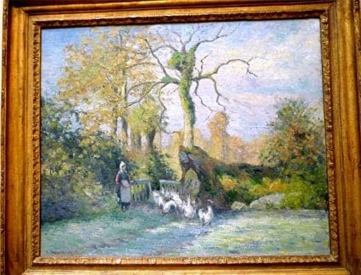 The Goose Girl at Montfoucault by Camille Pissarro