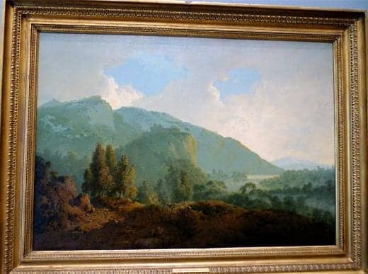 Italian Landscape with Mountains and a River by Joseph Wright of Derby
