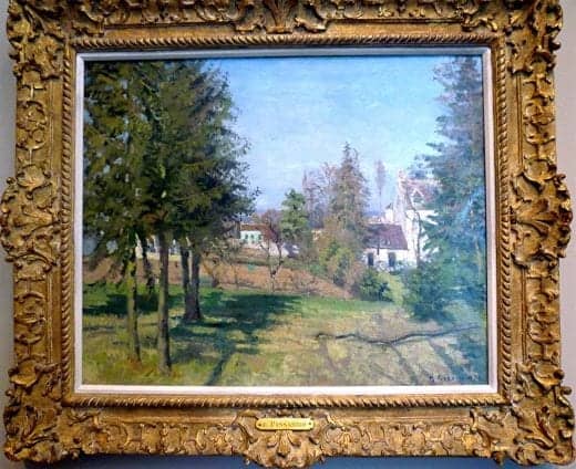 Fir Trees at Louveciennes by Camille Pissarro