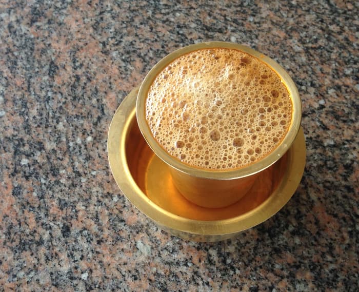 A Typical South Indian Filter Coffee