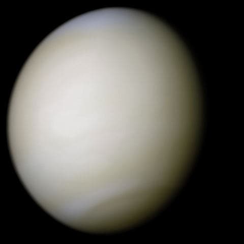 The beautiful planet Venus. The brightest object in the night sky, besides the moon. Named after Venus/Aphrodite, the goddess (pictured below) of love and beauty.