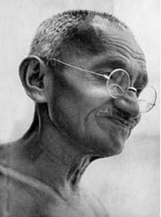 Who could hate Gandhi? His wife and kids. Born Oct. 2, 1869, this photo was taken about 1929.