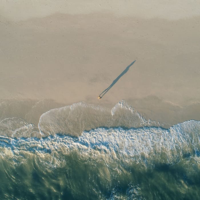 Considering the dreamer's engagement with the water helps to interpret the dream: Is the dreamer observing, flowing with, being controlled by, or being drowned by the water?