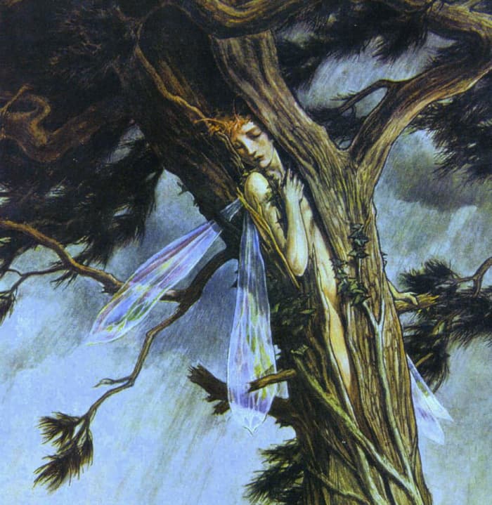 An illustration by Paul Woodroffe for a 1905 edition of “The Tempest” by William Shakespeare