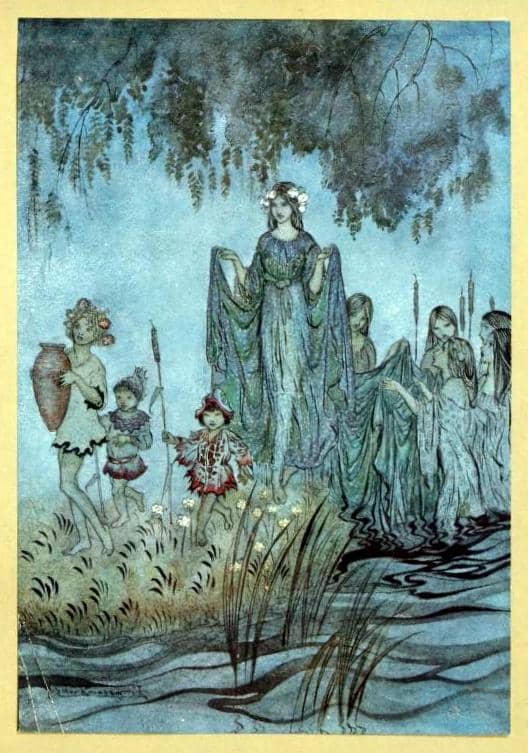"Sabrina rises, attended by water-nymphs"