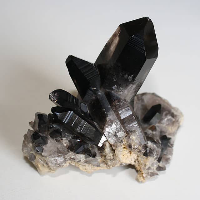 Morion is a form of quartz that has been exposed to natural radiation.