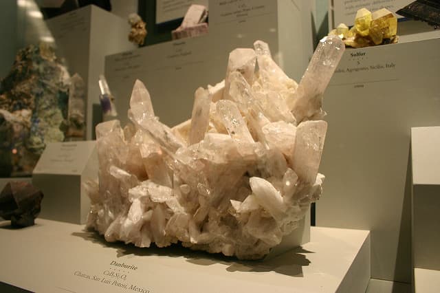 Danburite is a highly spiritual stone associated with the heart chakra.